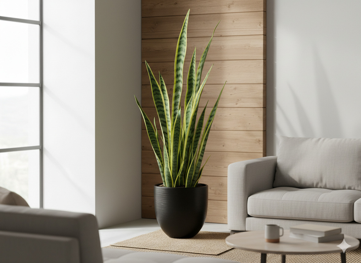 Snake Plant tall vertical indoor plant